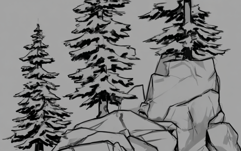 A forest, the artwork